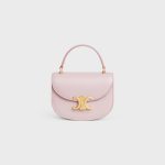MINI BESACE CLEA IN SHINY CALFSKIN PASTEL PINK